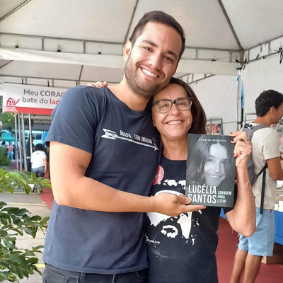 O Biografo Eduardo Meirelles e Lucélia Santos (Festival do Livro Vermelho)