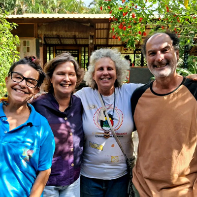 Bastidores - Lucélia Santos, Louise Cardoso, a diretora Nicole Allgranti e Luiz Octávio Moraes