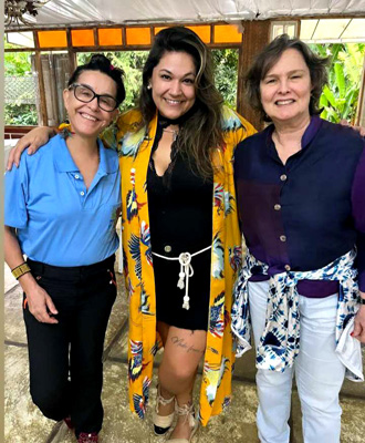 Bastidores - Lucélia Santos, Jany Dias e Louise Cardoso