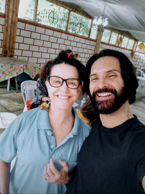 Bastidores - Lucélia Santos e Leonardo Pergaminho